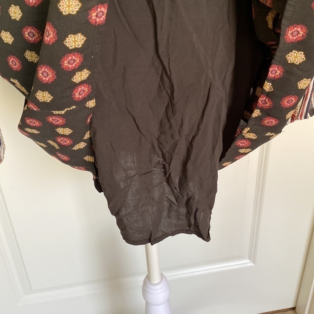Free People Rain Or Shine Mini Dress Womens S Tunic Pirate Bohemian Festival - Picture 12 of 14